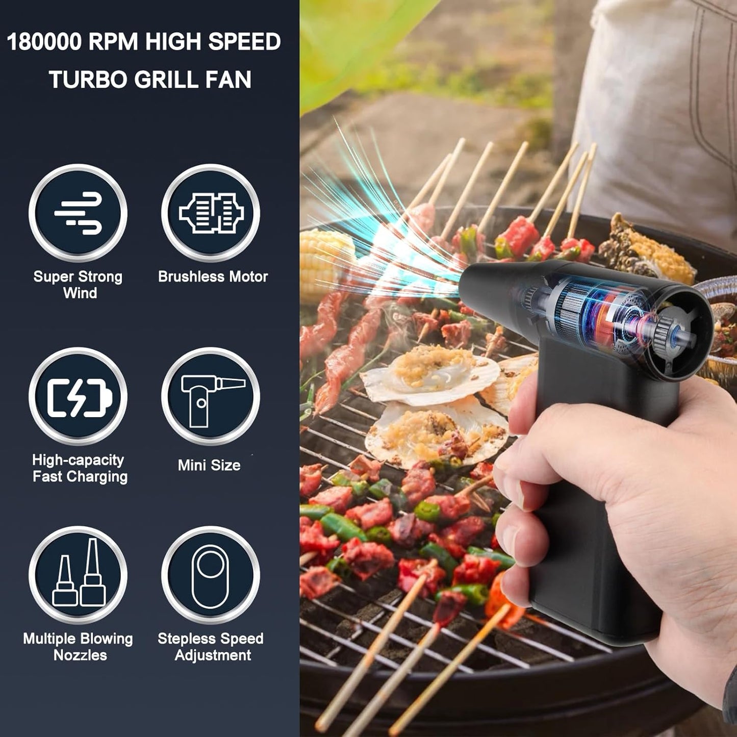 Super Power Grill Fan