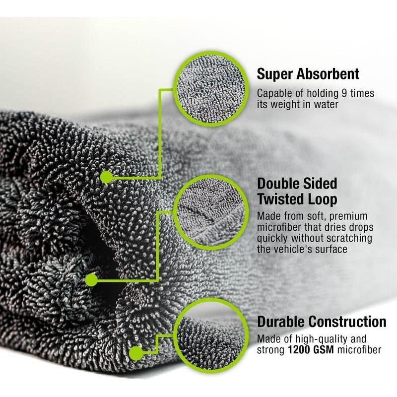 Water Magnet Microfiber Car Drying Towel – 1200g/m²